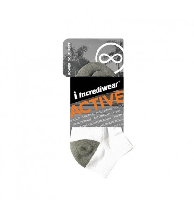 Incrediwear® Active Socks (SKARPETKI DLA AKTYWNYCH / KRÓTKIE / BIAŁE)